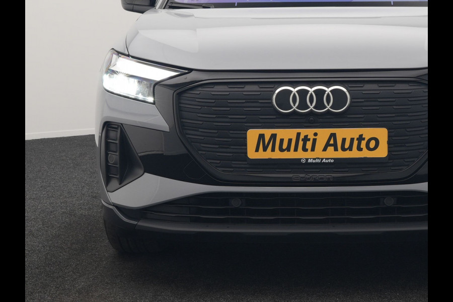 Audi Q4 e-tron 45 Quattro Edition 76,6 kWh 265pk Dealer O.H. | Panodak | Sonos Audio | Camera | Sfeerverlichting | Lederen Sportstoelen Verwarmd | Apple Carplay | Navigatie | DAB | 20"L.M |