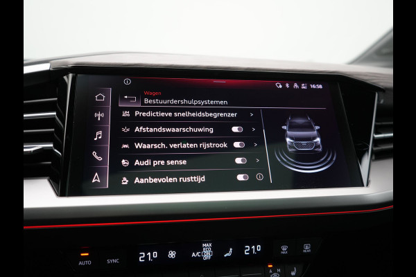 Audi Q4 e-tron 45 Quattro Edition 76,6 kWh 265pk Dealer O.H. | Panodak | Sonos Audio | Camera | Sfeerverlichting | Lederen Sportstoelen Verwarmd | Apple Carplay | Navigatie | DAB | 20"L.M |