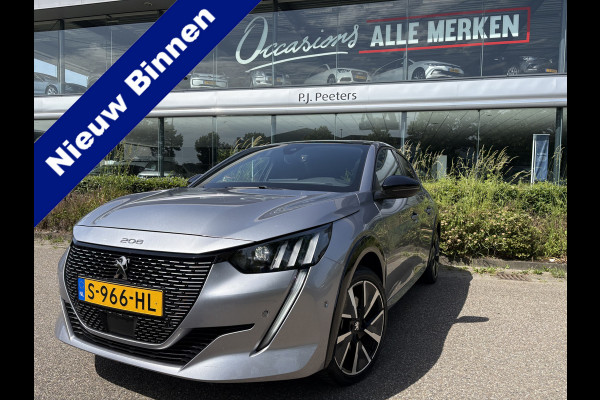 Peugeot e-208 EV GT Pack 50 kWh Achteruitrijcamera - Apple carplay - Airco - Parkeersensoren - Navigatie - Licht metalen velgen 17 inch - Bluetooth - Led verlichting - Dodehoek detectie - keyless start/ entry - Extra getint - Elektrische ramen - Radio - Stuur leder - Stuur multifunctioneel - Cruise control