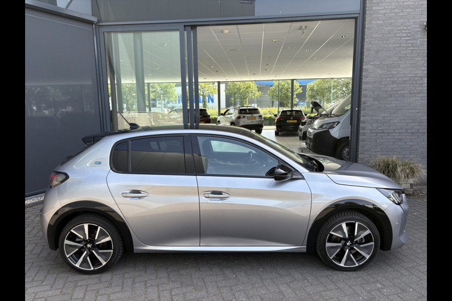 Peugeot e-208 EV GT Pack 50 kWh Achteruitrijcamera - Apple carplay - Airco - Parkeersensoren - Navigatie - Licht metalen velgen 17 inch - Bluetooth - Led verlichting - Dodehoek detectie - keyless start/ entry - Extra getint - Elektrische ramen - Radio - Stuur leder - Stuur multifunctioneel - Cruise control
