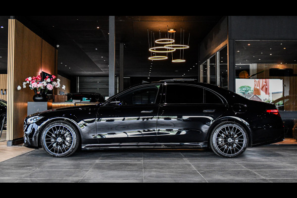 Mercedes-Benz S-Klasse 580 e 4MATIC Lang AMG Line, First-Class, Chauffeurspaket, Burm High-End, 4-Wielsturing, Klaptafels, Full!