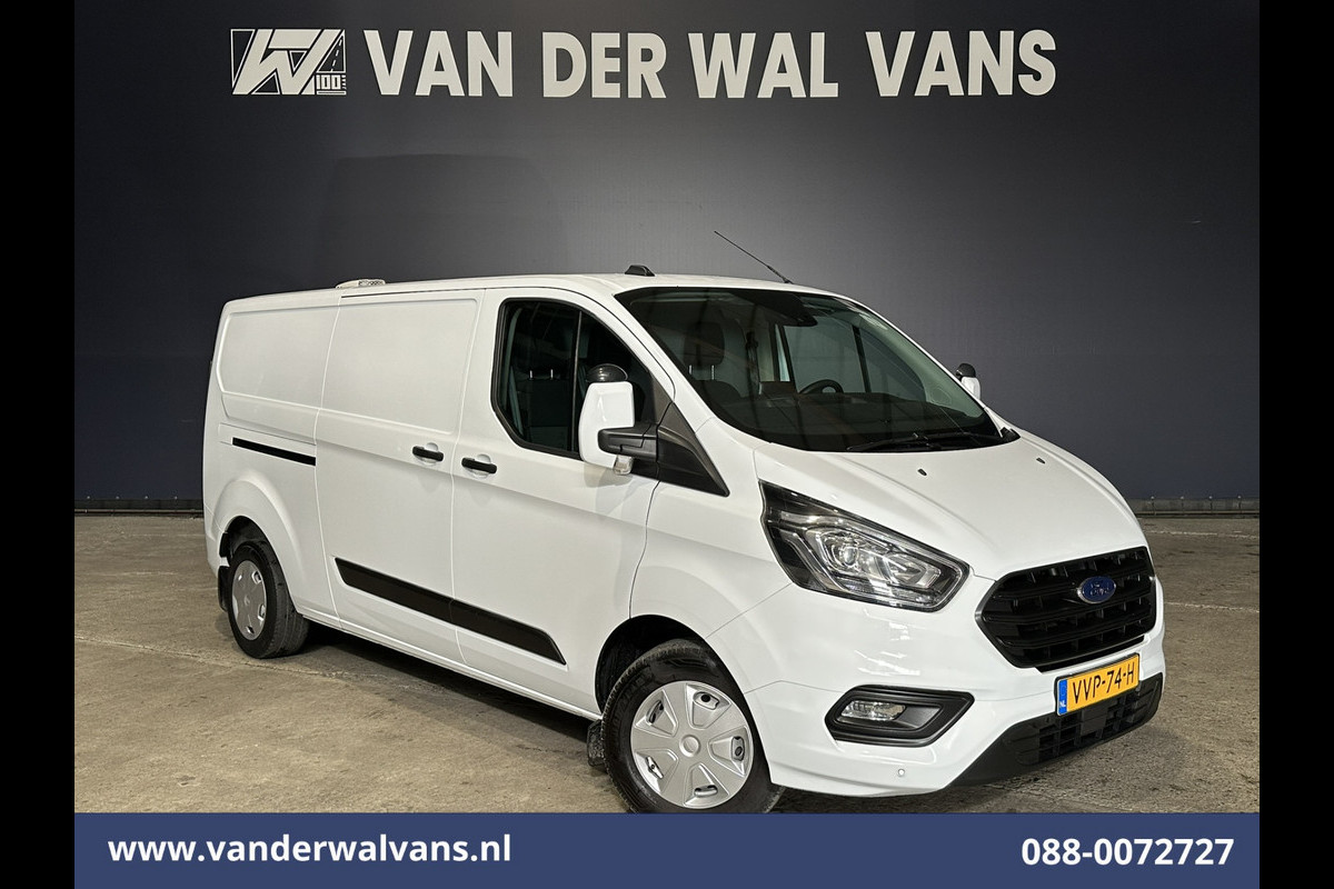 Ford Transit Custom 2.0 TDCI 130pk L2H1 Euro6 Airco | Camera | 2800kg Trekhaak | LED | Android Auto Cruisecontrol, Verwarmde voorruit, Stoelverwarming, Parkeersensoren, Bijrijdersbank