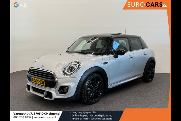 MINI 5-deurs 1.5 Cooper John Cooper Works Automaat Panoramadak Navigatie Camera Parkeersensoren Cruise Control Full Led Stoelverwarming Leder Climate Control Lichtmetalen velgen