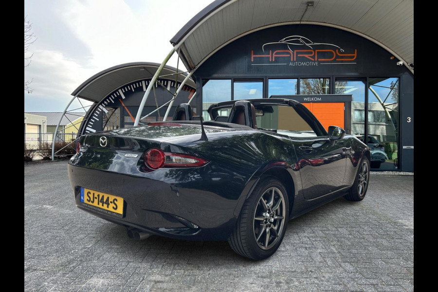 Mazda MX-5 1.5 SkyActiv-G 131 GT-M Zwart / Bruin Leder NL-Auto 100% Dealer Onderhouden