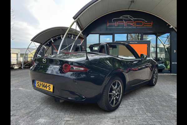 Mazda MX-5 1.5 SkyActiv-G 131 GT-M Zwart / Bruin Leder NL-Auto 100% Dealer Onderhouden