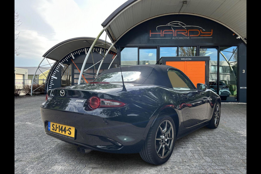 Mazda MX-5 1.5 SkyActiv-G 131 GT-M Zwart / Bruin Leder NL-Auto 100% Dealer Onderhouden