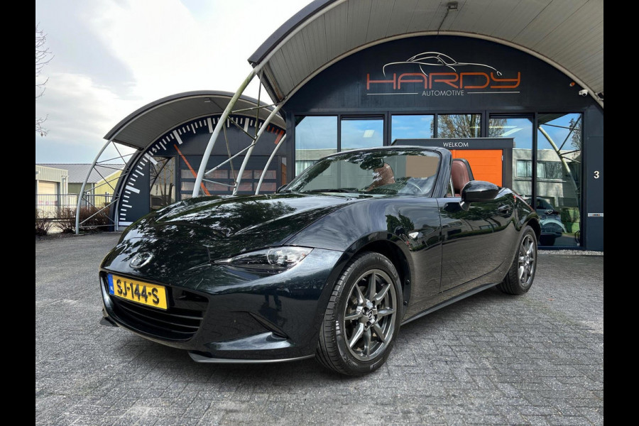 Mazda MX-5 1.5 SkyActiv-G 131 GT-M Zwart / Bruin Leder NL-Auto 100% Dealer Onderhouden
