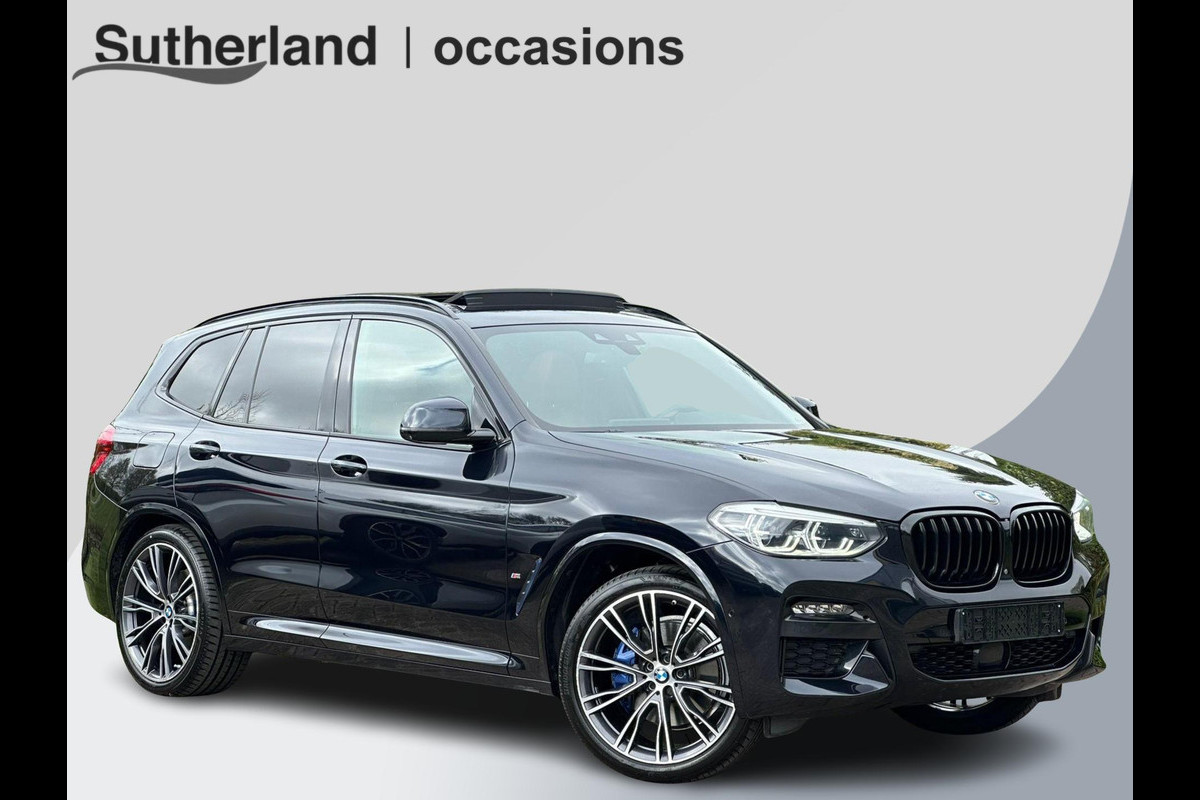 BMW X3 xDrive30e M Sport 292 PK | Panormamadak | Adaptive cruise | Trekhaak | M-pakket | Sportstoelen | 21 inch | Head-up Display | Memory seats | Harman Kardon | 360 graden camera | Keyless | Stoelverwarming | Adaptief deming systeem | Draadloos opladen