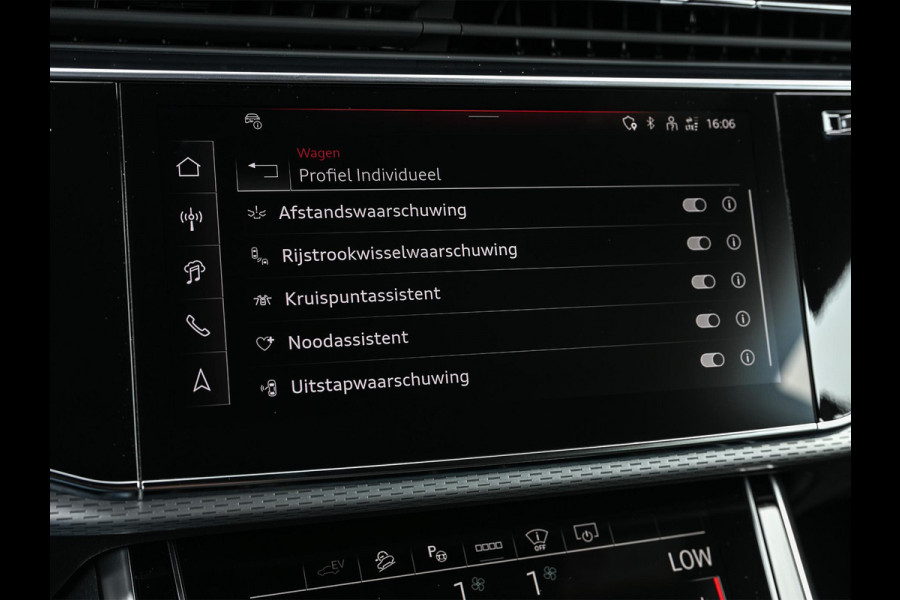 Audi Q8 55 TFSI e quattro Pro Line S | Panoramadak | 360 Camera | B&O | Head-up | Achterasbesturing | Luchtvering | Ambiance interieur | Soft close | Trekhaak | Stuurwiel verwarmd |