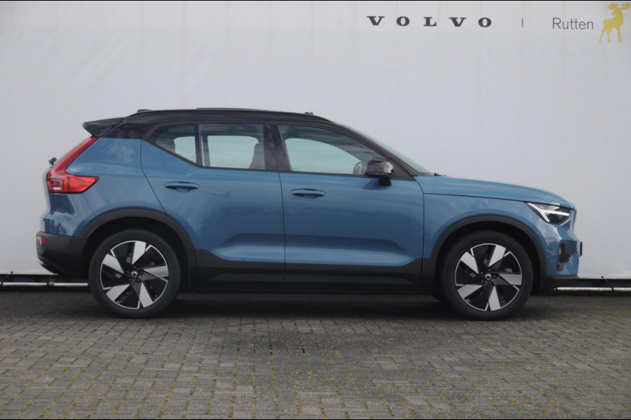 Volvo EX40 Single Ext. Range Ultra 82 kWh / Panorama schuif-kanteldak / 360 Camera / Harman Kardon / Trekhaak / Stuur- en stoelverwarming / Adaptive Cruise / Elektrische best.stoel met geheugen