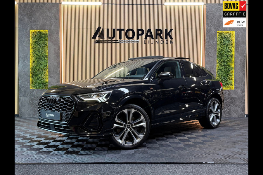 Audi Q3 Sportback 45 TFSI e 3X S-LINE|PANO|SONOS|MATRIXLED|360CAM|MEMORY|KEYLESS|SFEERVERLICHTING|TREKHAAK|DEALER ONDERHOUDEN|VOL!