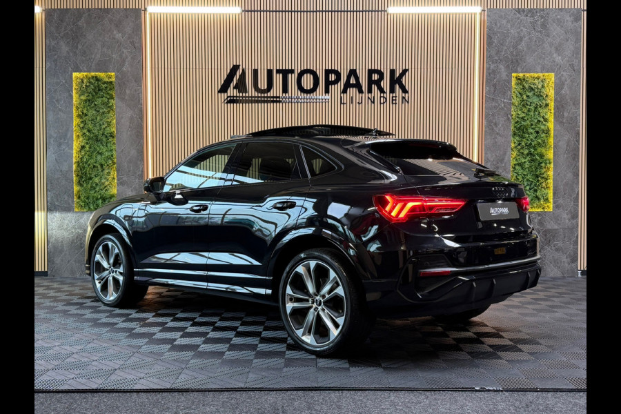 Audi Q3 Sportback 45 TFSI e 3X S-LINE|PANO|SONOS|MATRIXLED|360CAM|MEMORY|KEYLESS|SFEERVERLICHTING|TREKHAAK|DEALER ONDERHOUDEN|VOL!