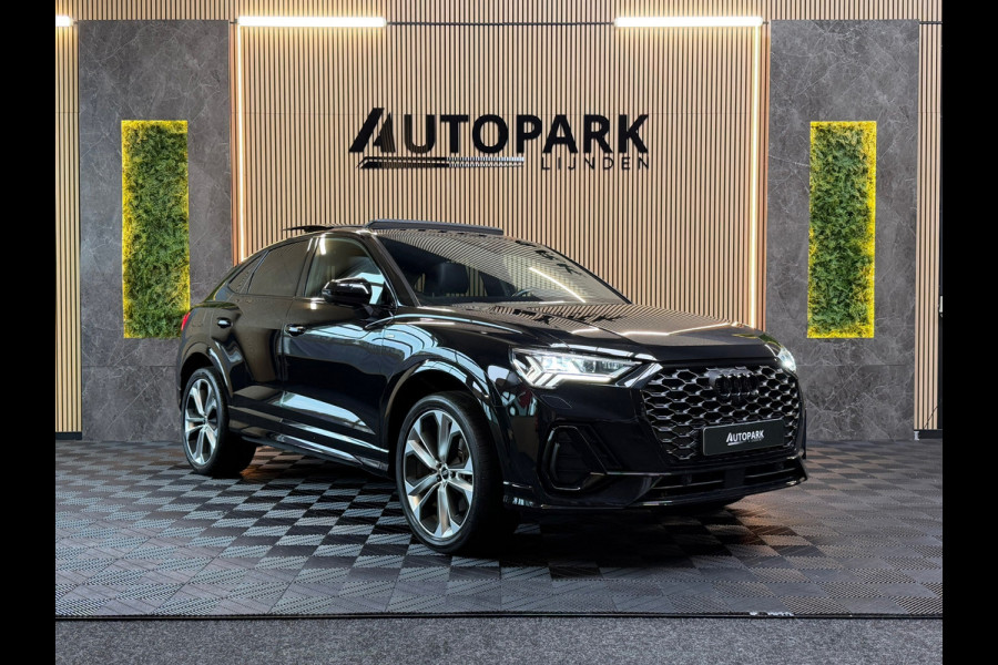 Audi Q3 Sportback 45 TFSI e 3X S-LINE|PANO|SONOS|MATRIXLED|360CAM|MEMORY|KEYLESS|SFEERVERLICHTING|TREKHAAK|DEALER ONDERHOUDEN|VOL!