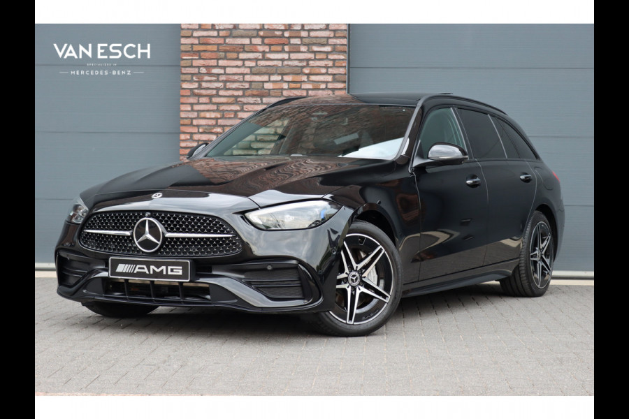 Mercedes-Benz C-Klasse Estate 300 e AMG Line Premium+ | Panoramadak | Memory | Nappa Leder | Trekhaak | HUD | Augmented Reality | Keyless Go | Surround Camera | Dodehoekassistent |