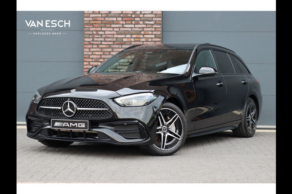 Mercedes-Benz C-Klasse Estate 300 e AMG Line Premium+ | Panoramadak | Memory | Nappa Leder | Trekhaak | HUD | Augmented Reality | Keyless Go | Surround Camera | Dodehoekassistent |