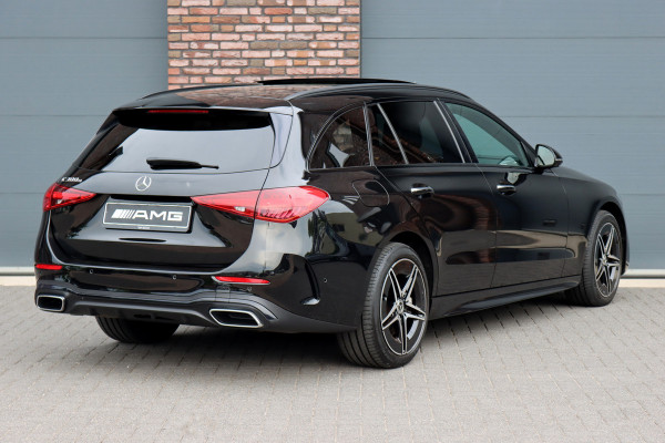 Mercedes-Benz C-Klasse Estate 300 e AMG Line Premium+ | Panoramadak | Memory | Nappa Leder | Trekhaak | HUD | Augmented Reality | Keyless Go | Surround Camera | Dodehoekassistent |