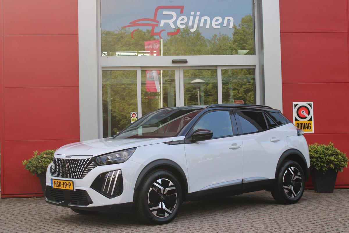 Peugeot 2008 1.2 Hybrid 145 GT PACK | ELEKTRISCH BEDIENBARE BESTUURDERSSTOEL | NAVIGATIE | FULL LED KOPLAMPEN | DRAADLOZE APPLE CARPLAY/ANDROID AUTO | ADAPTIVE CRUISE CONTROL | CAMERA VOOR + ACHTER | CLIMATE CONTROL | LICHTMETALEN VELGEN 17" | KEYLESS ENTRY/START | DAB+ RADIO | ALCANTARA/LEDEREN BEKLEDING  | DODEHOEK DETECTIE | PARKEERSENSOREN VOOR + ACHTER | STOEL VERWARMING | DRAADLOZE TELEFOONLADER |