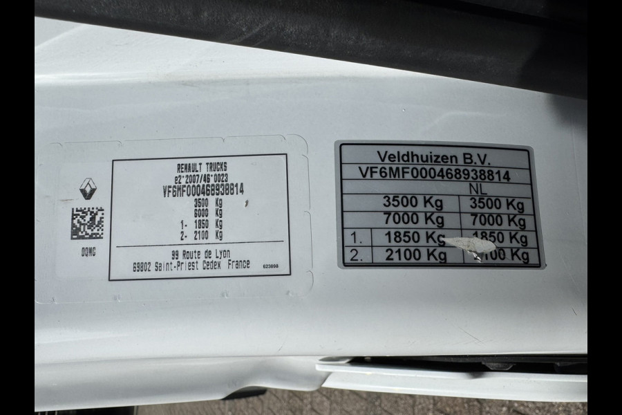 Renault Master T35 2.3 dCi 150 L2H3 3 Zits Trekhaak 3500kg Camera Cruise Carplay Navigatie Airconditioning