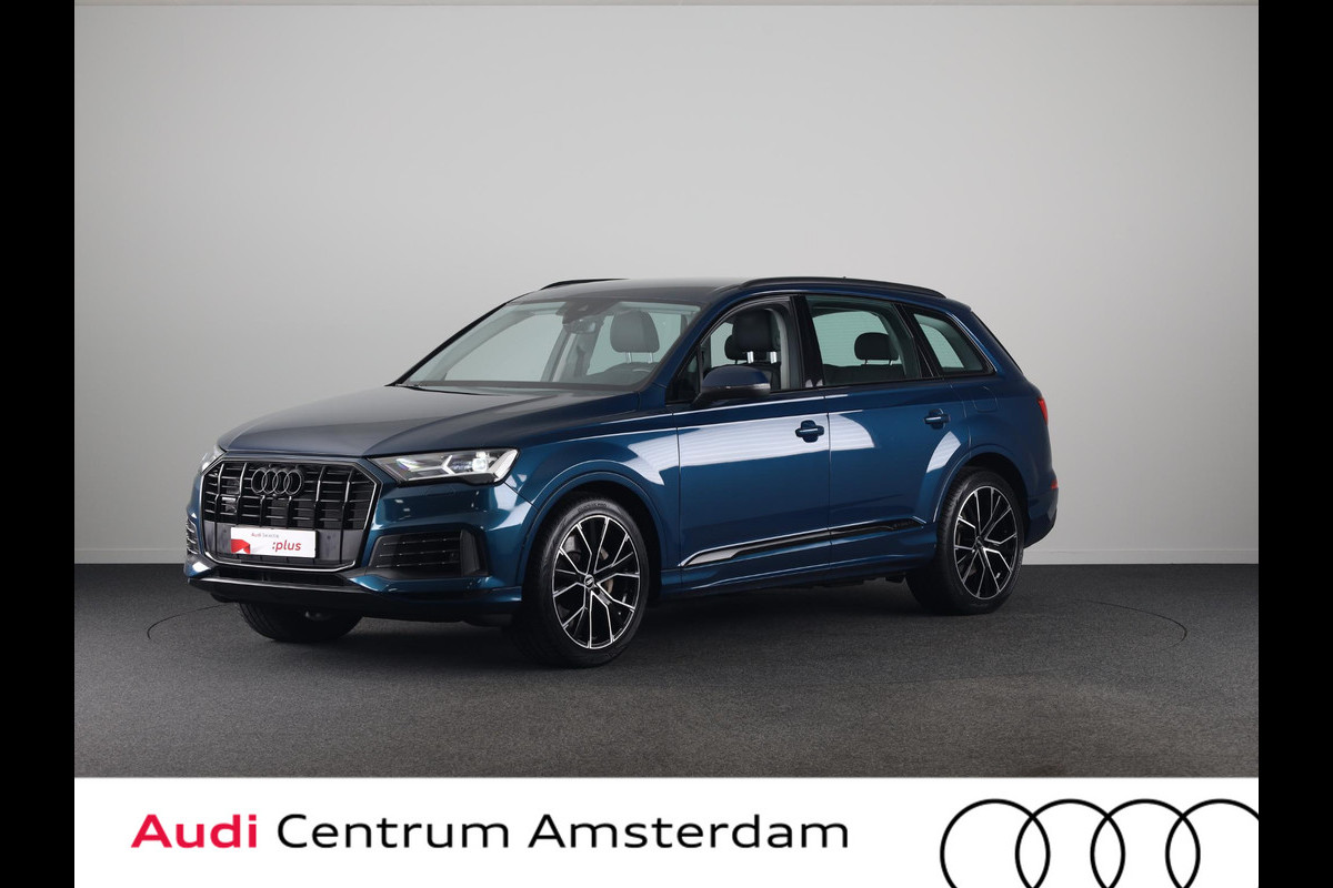 Audi Q7 55 TFSI e quattro Pro Line 367pk | Trekhaak | Parkeerkcamera | Elektrisch verstelbare voorstoelen | 21 inch Lichtmetalen velgen