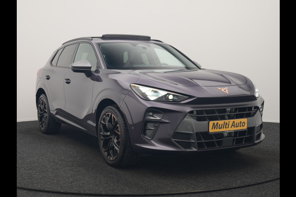 CUPRA Terramar 1.5 TSI e-Hybrid VZ Copper Edition PHEV 272pk DARK VOID METALLIC | Panodak | Head Up | Adaptive Cruise | 360 Camera | Lederen Sportstoelen Memory & Verwarmd | Sennheiser Premium Audio | Matrix LED | Sfeerverlichting | Stuur Verwarmd | Keyless | Blis | Plug In Hybrid |