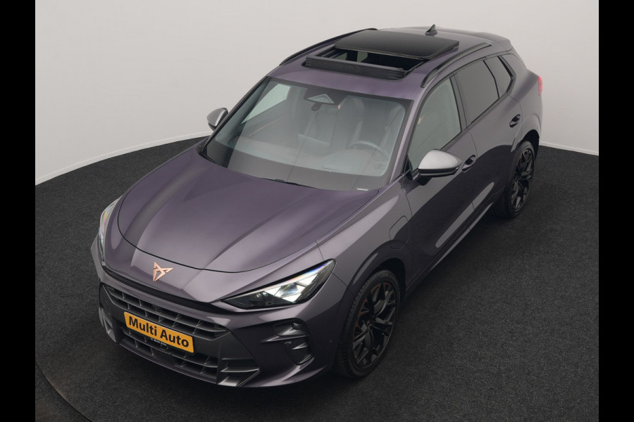 CUPRA Terramar 1.5 TSI e-Hybrid VZ Copper Edition PHEV 272pk DARK VOID METALLIC | Panodak | Head Up | Adaptive Cruise | 360 Camera | Lederen Sportstoelen Memory & Verwarmd | Sennheiser Premium Audio | Matrix LED | Sfeerverlichting | Stuur Verwarmd | Keyless | Blis | Plug In Hybrid |