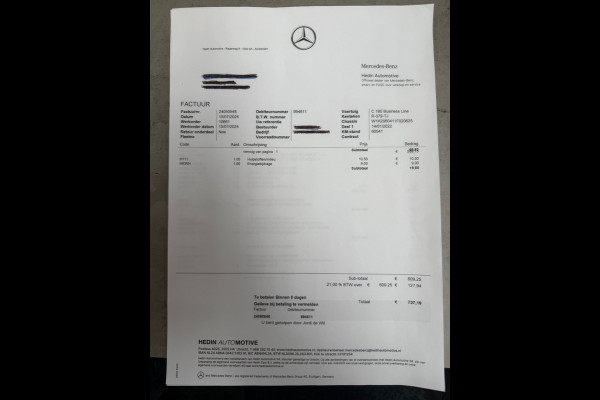 Mercedes-Benz C-Klasse 180 AMG Line GARANTIE|CAMERA|DODEHOEK|KEYLESS|19INCH|DEALER ONDERHOUDEN|2022