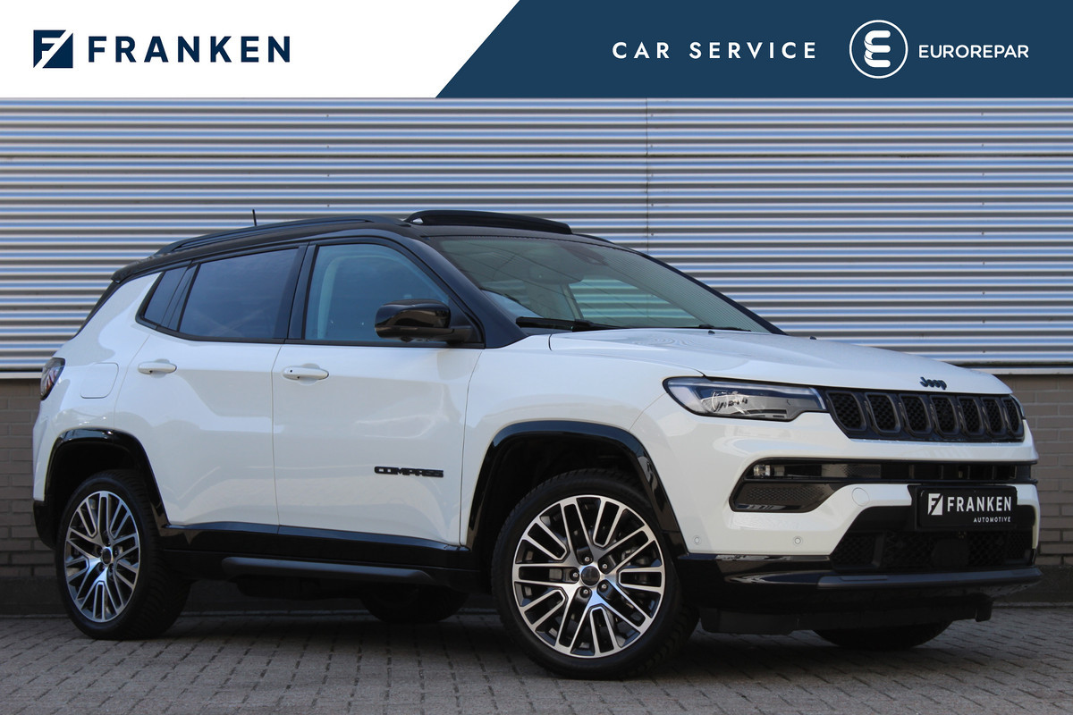 Jeep Compass 4xe 240 Plug-in Hybrid Electric Summit | Panoramadak | Leder | 360 | Stoelverwarming/ventilatie | BLIS