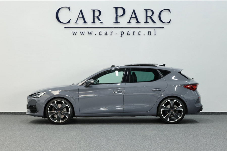 CUPRA Leon 2.0 TSI VZ 300+PK LED/VIRTUAL/SFEER/PANO/HALF LEER+S.VERWARMING+MEMORY/19"/CAM/ACC/ECC/12 MDN GARANTIE!