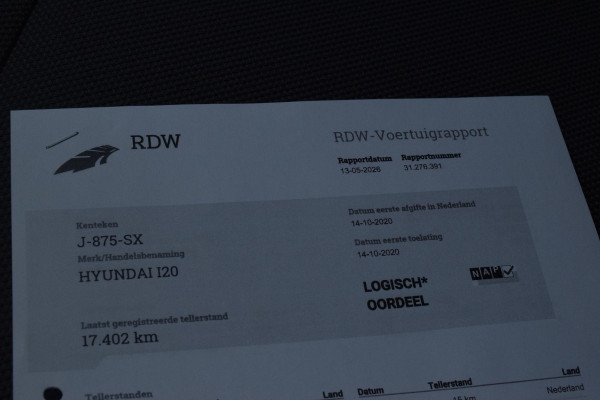 Hyundai i20 1.0 T-GDI Comfort|1e eig.|Orig.NL|Lage km!