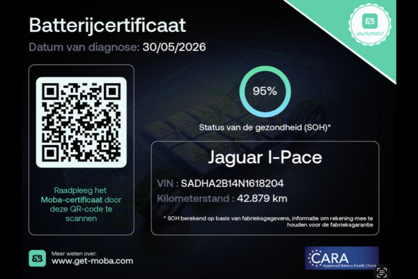 Jaguar I-PACE EV400 S 90 kWh 3-fase lader