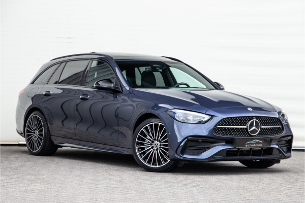 Mercedes-Benz C-Klasse Estate 300 e AMG Nightpakket, Pano, Carplay, Hybrid 2023