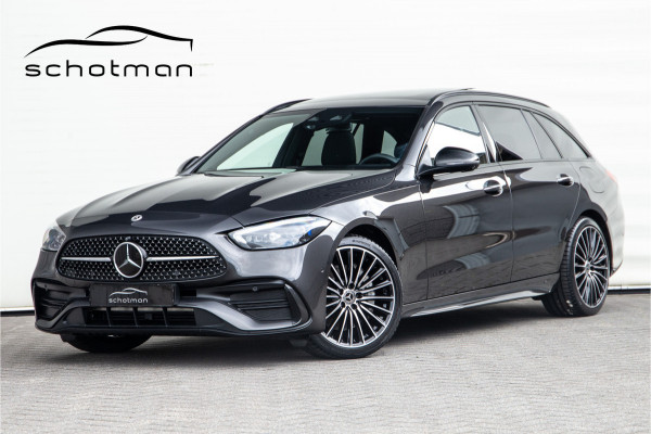 Mercedes-Benz C-Klasse Estate 300 e AMG Nightpakket, Pano, Distronic, Trekhaak, Carplay, Hybrid 2023