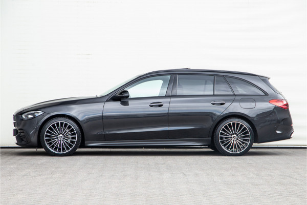 Mercedes-Benz C-Klasse Estate 300 e AMG Nightpakket, Pano, Distronic, Trekhaak, Carplay, Hybrid 2023