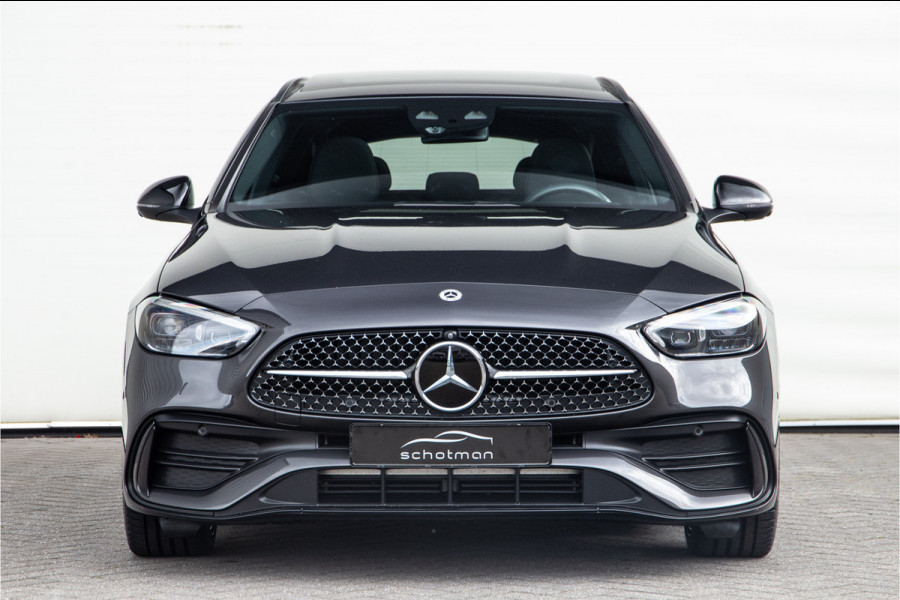 Mercedes-Benz C-Klasse Estate 300 e AMG Nightpakket, Pano, Distronic, Trekhaak, Carplay, Hybrid 2023