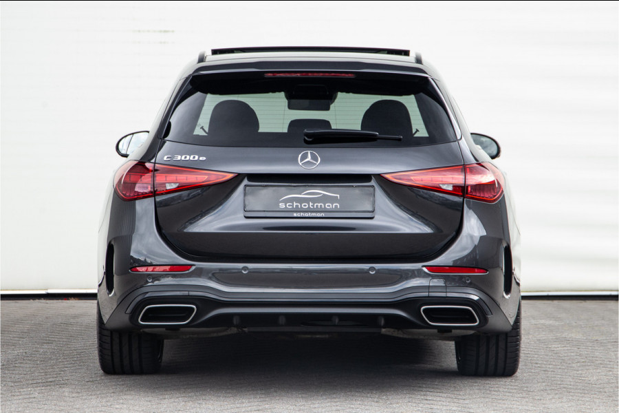 Mercedes-Benz C-Klasse Estate 300 e AMG Nightpakket, Pano, Distronic, Trekhaak, Carplay, Hybrid 2023