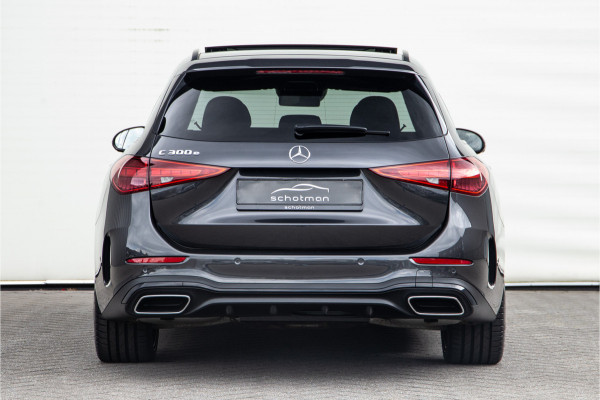 Mercedes-Benz C-Klasse Estate 300 e AMG Nightpakket, Pano, Distronic, Trekhaak, Carplay, Hybrid 2023