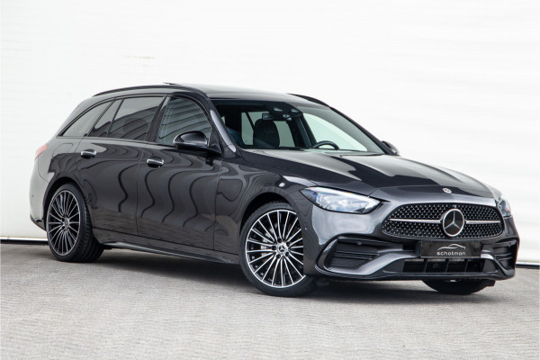 Mercedes-Benz C-Klasse Estate 300 e AMG Nightpakket, Pano, Distronic, Trekhaak, Carplay, Hybrid 2023