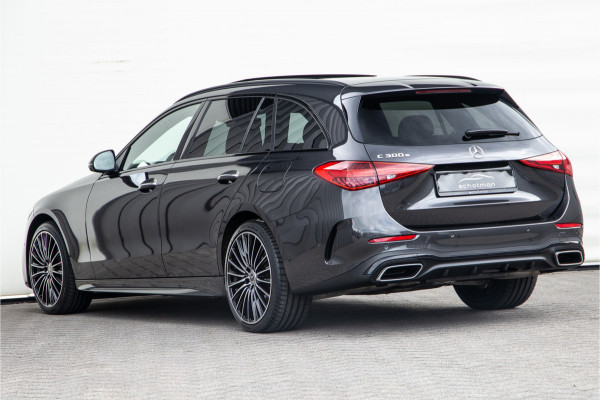 Mercedes-Benz C-Klasse Estate 300 e AMG Nightpakket, Pano, Distronic, Trekhaak, Carplay, Hybrid 2023