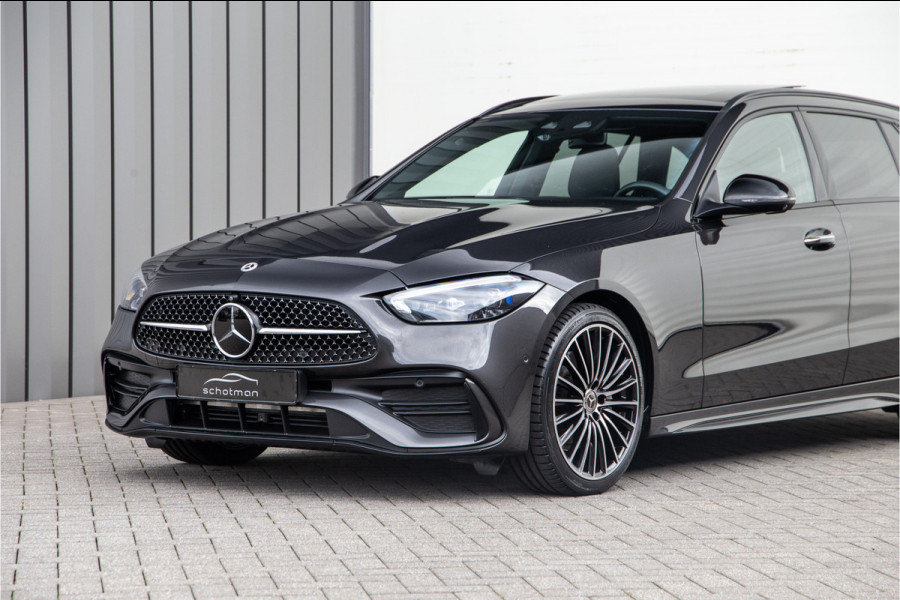 Mercedes-Benz C-Klasse Estate 300 e AMG Nightpakket, Pano, Distronic, Trekhaak, Carplay, Hybrid 2023