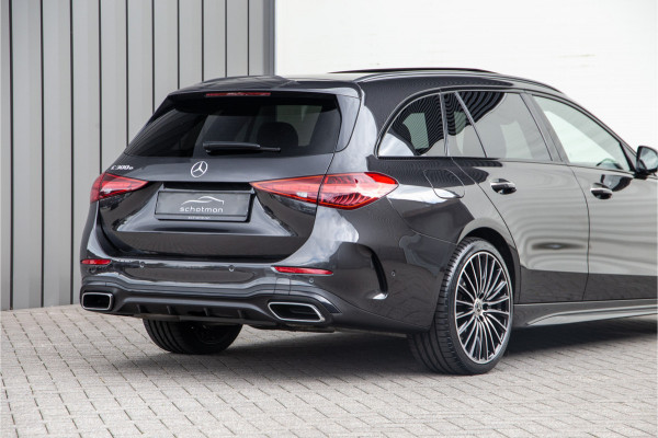 Mercedes-Benz C-Klasse Estate 300 e AMG Nightpakket, Pano, Distronic, Trekhaak, Carplay, Hybrid 2023