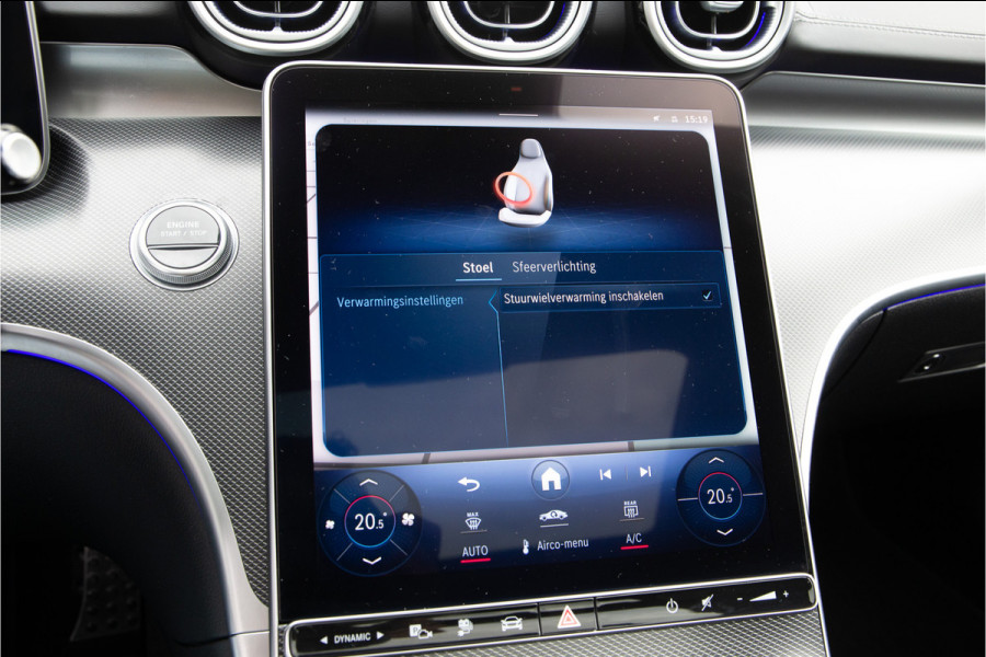 Mercedes-Benz C-Klasse Estate 300 e AMG Nightpakket, Pano, Distronic, Trekhaak, Carplay, Hybrid 2023