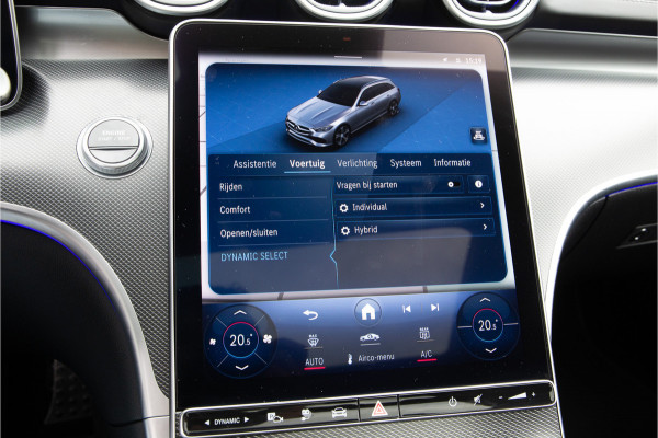 Mercedes-Benz C-Klasse Estate 300 e AMG Nightpakket, Pano, Distronic, Trekhaak, Carplay, Hybrid 2023
