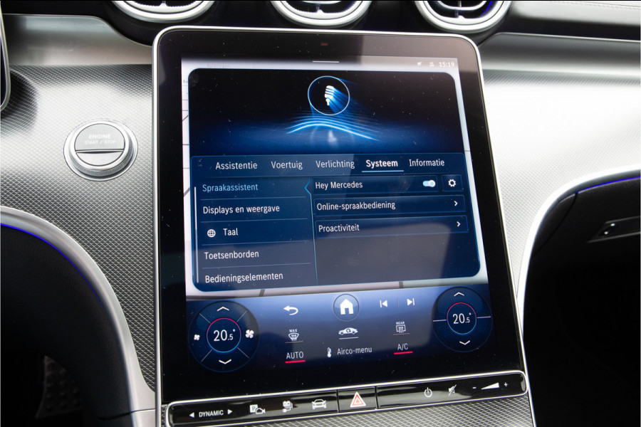 Mercedes-Benz C-Klasse Estate 300 e AMG Nightpakket, Pano, Distronic, Trekhaak, Carplay, Hybrid 2023