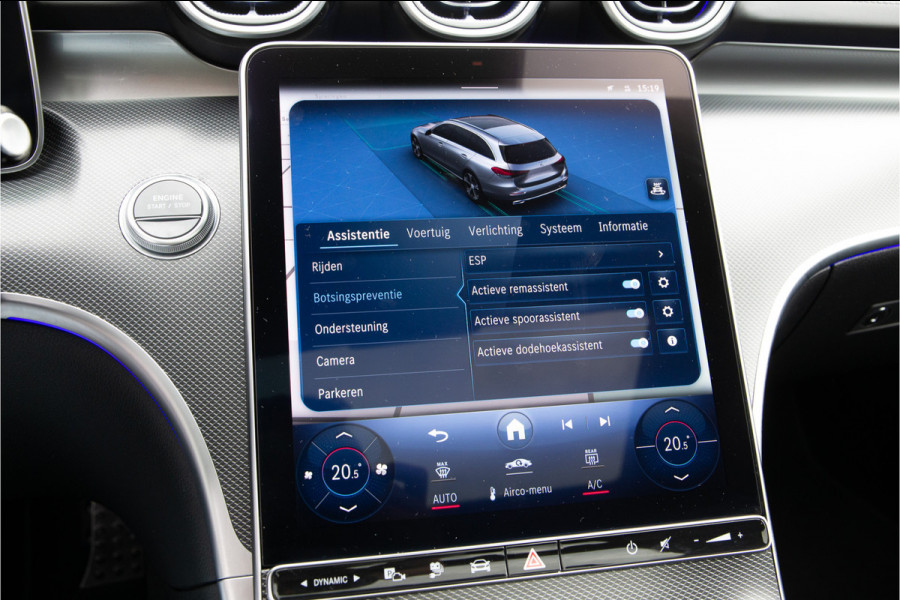 Mercedes-Benz C-Klasse Estate 300 e AMG Nightpakket, Pano, Distronic, Trekhaak, Carplay, Hybrid 2023