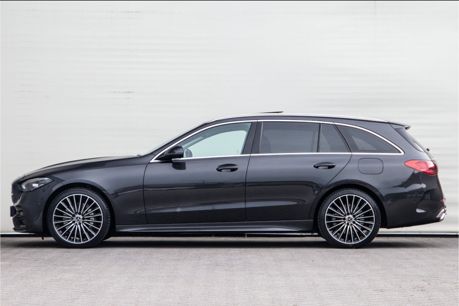 Mercedes-Benz C-Klasse Estate 300 e AMG Premium, Massage, Distronic, Pano, Trekhaak, Carplay, Hybrid 2023