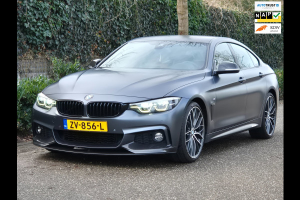 BMW 4 Serie 420i Gran Coupé M Sport Individual MAT Grey Orig BMW Performance 20inch Apple CarPlay High Executive BTW AUTO