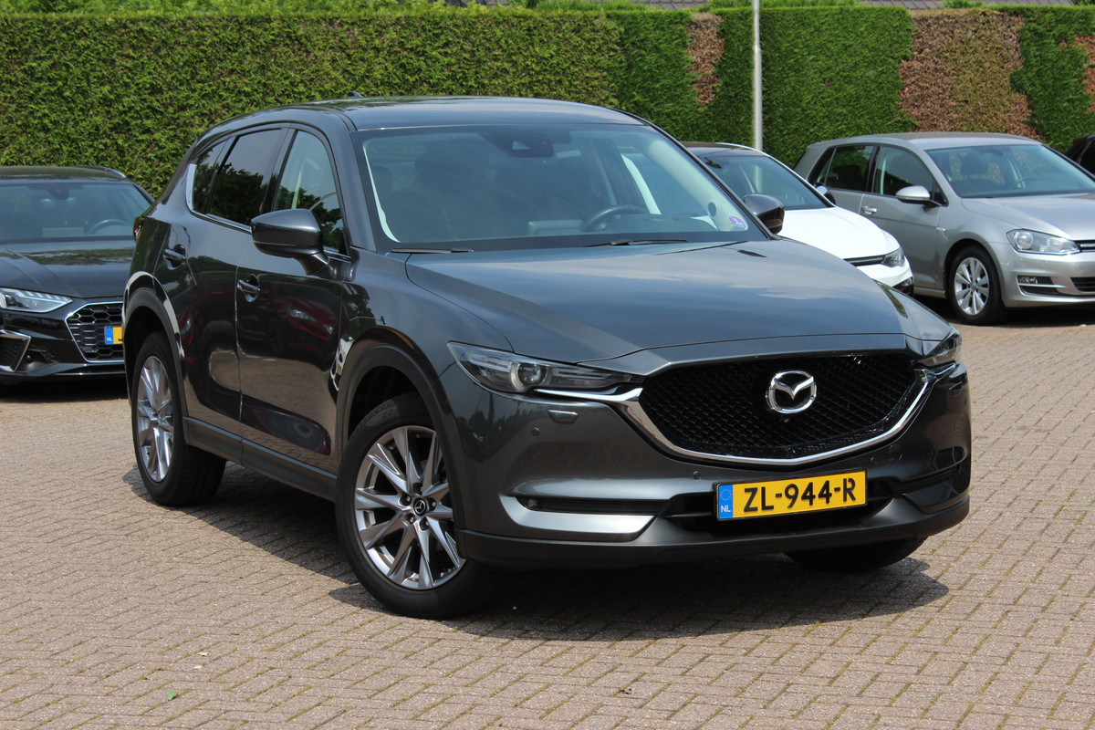 Mazda CX-5 2.0 SkyActiv-G 165 Business Luxury / Trekhaak / 360Camera / Head-up / Leder / Bose / Keyless / 19'' / Dodehoek / Navigatie / DAB / Stoelventilatie+Verwarming / Cruise Control