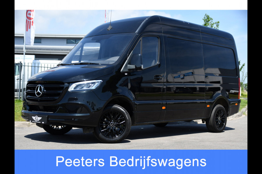 Mercedes-Benz Sprinter 319 V6 3.0 CDI L2H2 Black Edition Camera, Cruise, Carplay, LED, Automaat, 190pk, Multimedia, Lederstuur, Uniek!