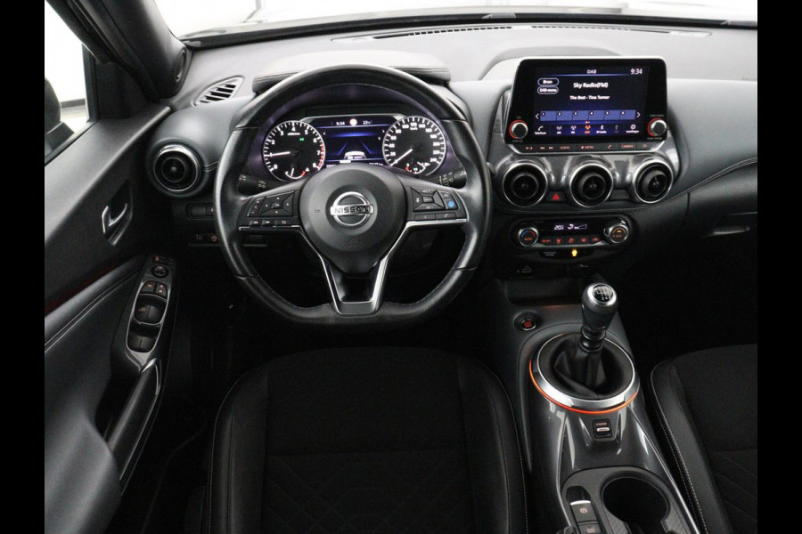 Nissan Juke 1.0 DIG-T Tekna | 39.900km NAP | 360 Camera | Carplay | Half leder | Sportstoelen | Side Assist | Keyless | Full LED | Climate control | Parkeerhulp