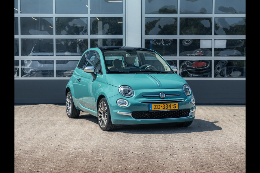 Fiat 500 TwinAir Turbo Anniversario | Airco | Cruise | PDC | Apple Carplay | Chrome Pack | Verde Riviera